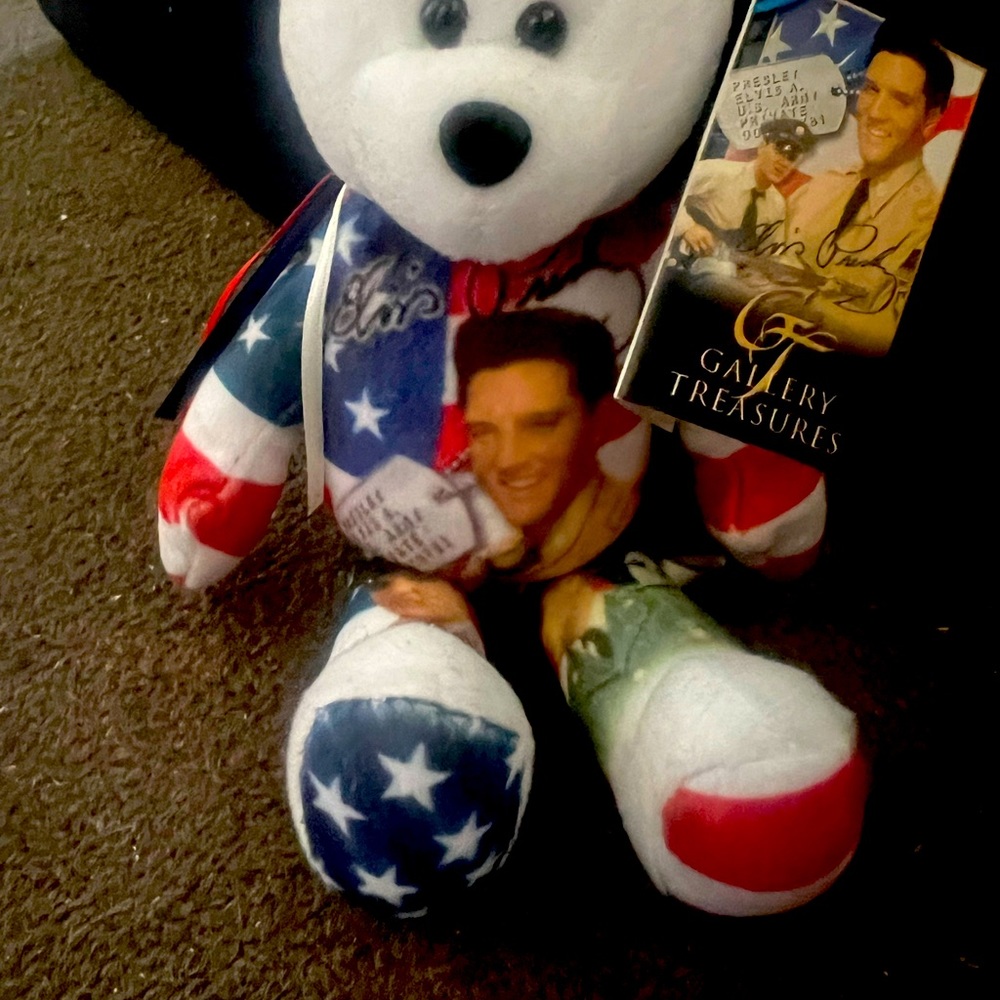 ELVIS American Flag Collectible Beanie Baby - Great Condition!